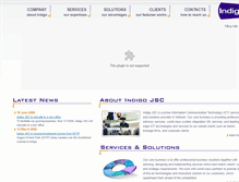 Tablet Screenshot of indigo-jsc.com